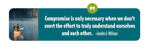 Compromise is a myth and unnecessary.