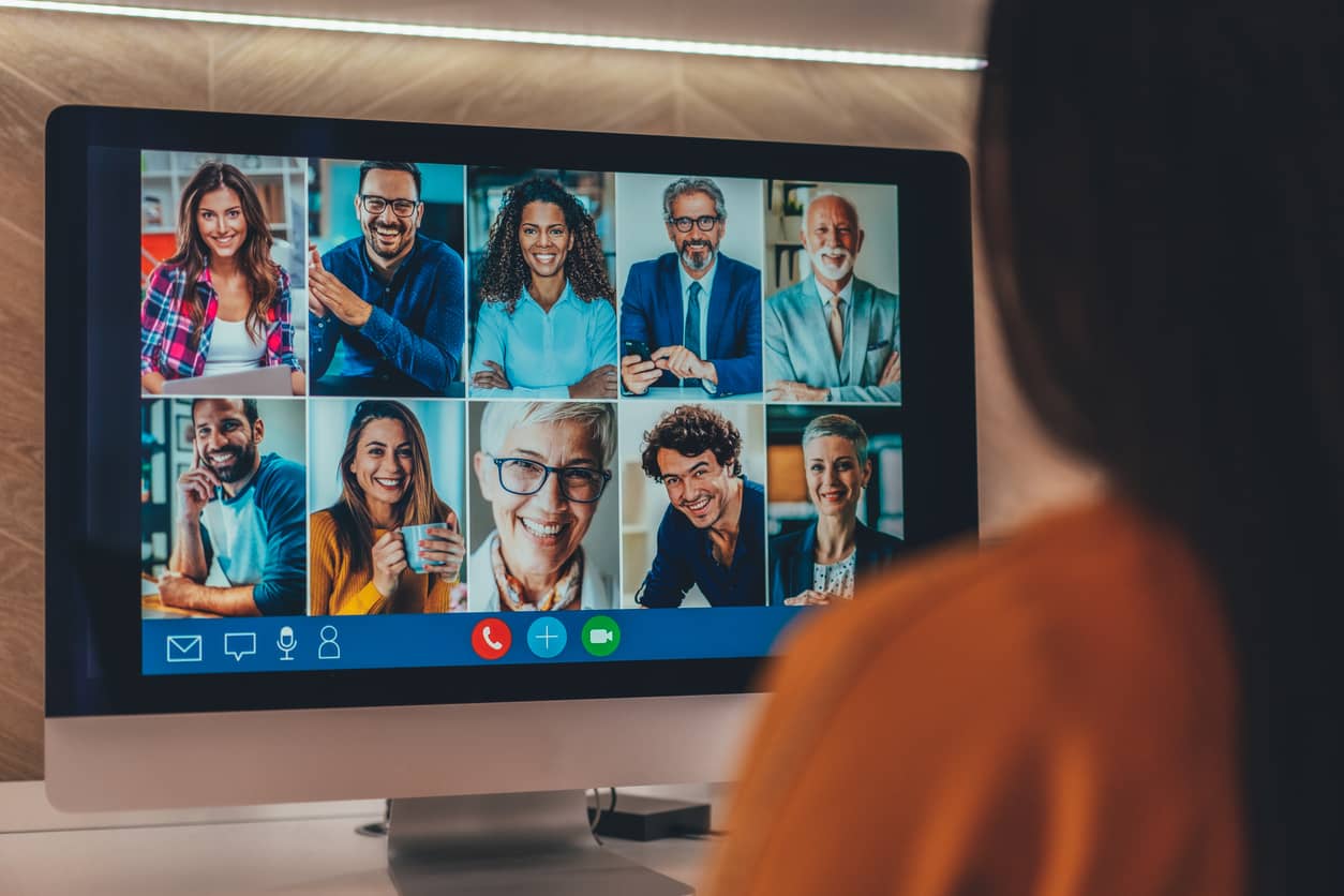 A digital workplace having a conference call