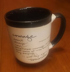 Courage quote by Mary Anne Radmacher