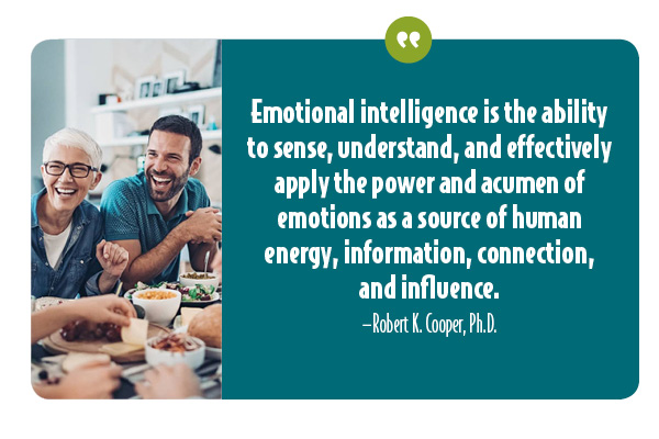 A quote on emotional intelligence by Robert Cooper.