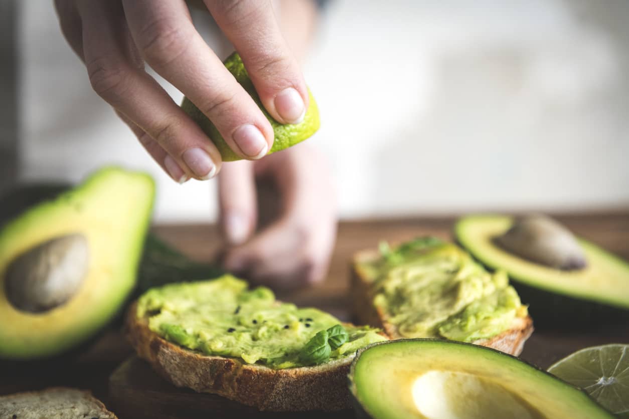 Avocado toast, a favorite on the Burger Habit menu.