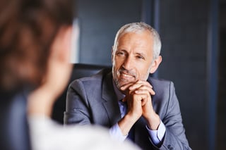 CEO speaking with an employee with sincere interest