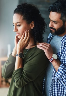 Man giving comfort, empathy, and understanding