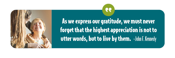 The highest expression of gratitude.