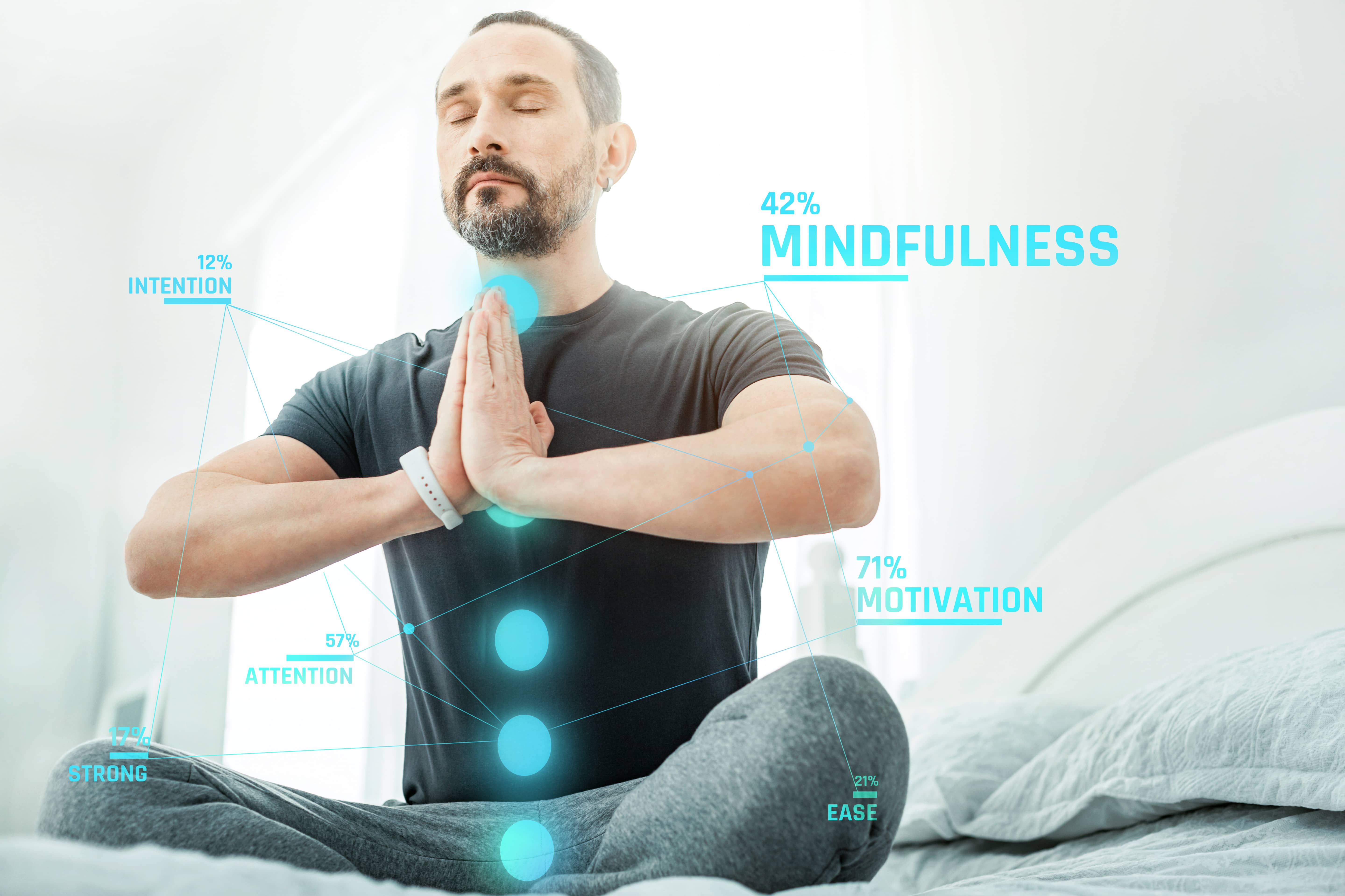 Meditation, yoga, mindfulness, and deep breathing are great ways to build brain fitness.