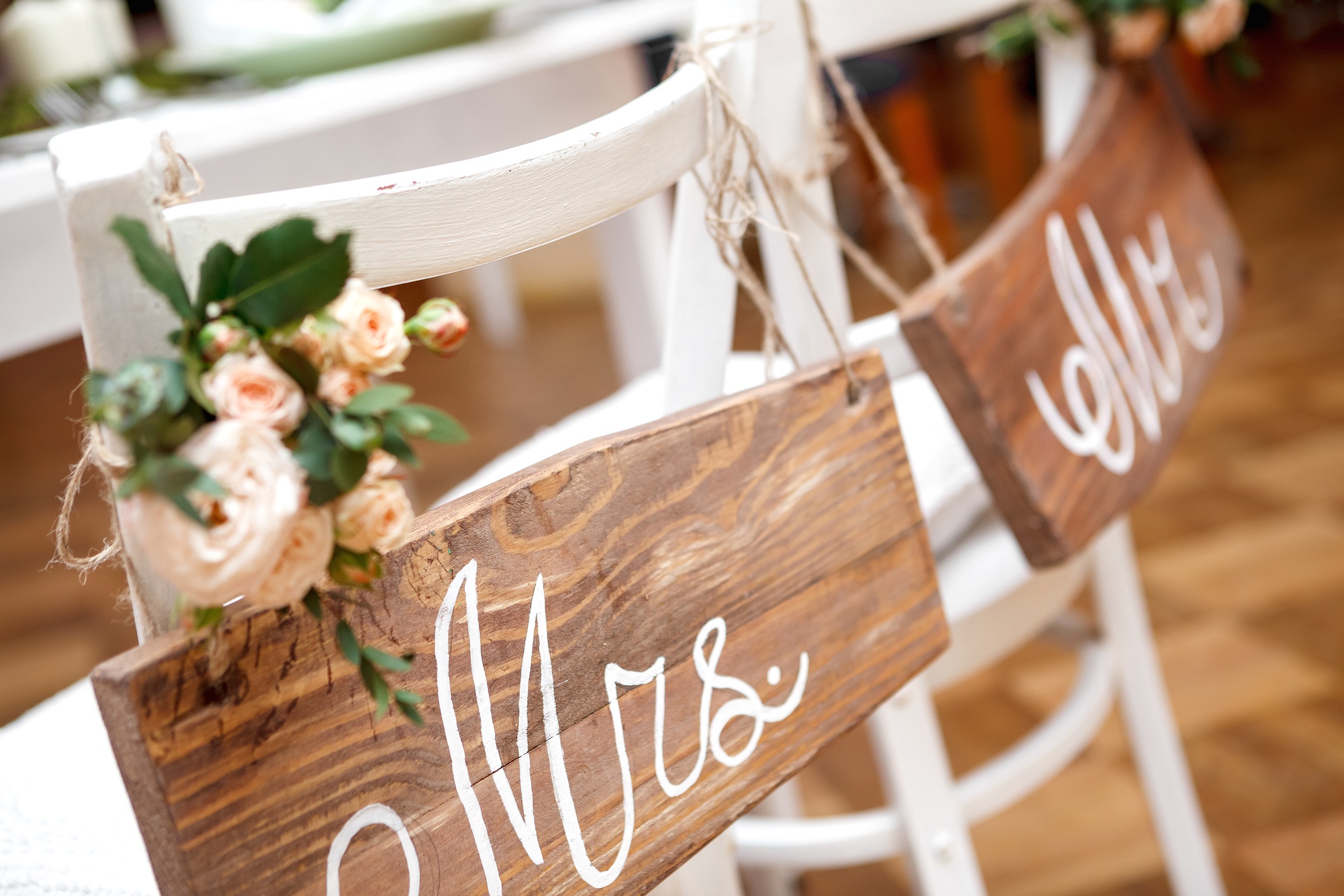 Planning a microwedding may not include chiavari chairs