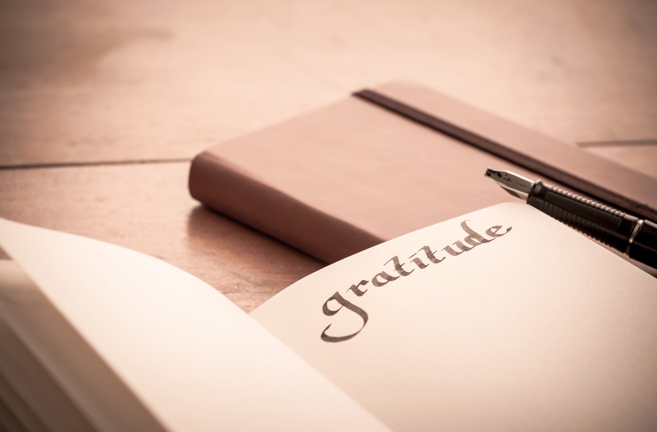 A gratitude journal is a great way to build more positivity