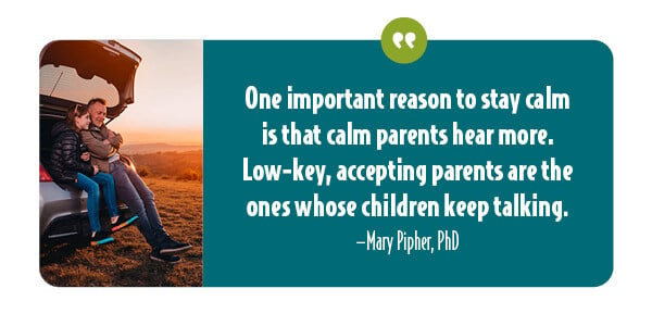 Important reason to be a calm parent.