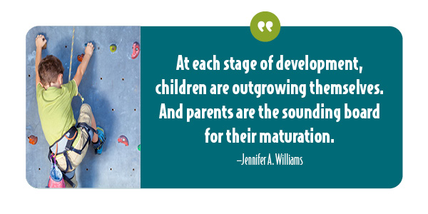 Parents are the sounding board for a child's maturation and development.