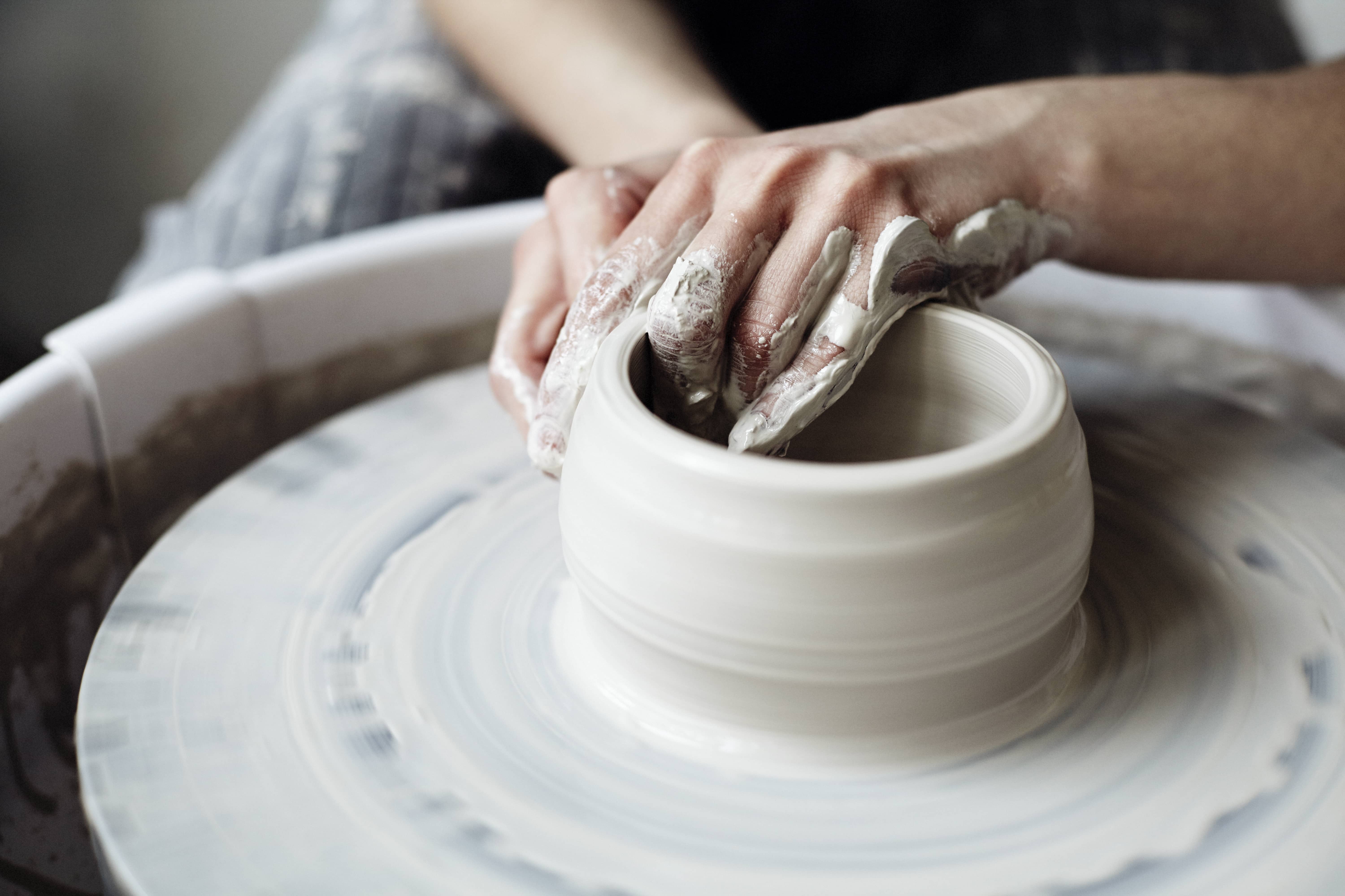 Being mindful with inner peace means being present as if we're sculpting pottery with love and full attention..