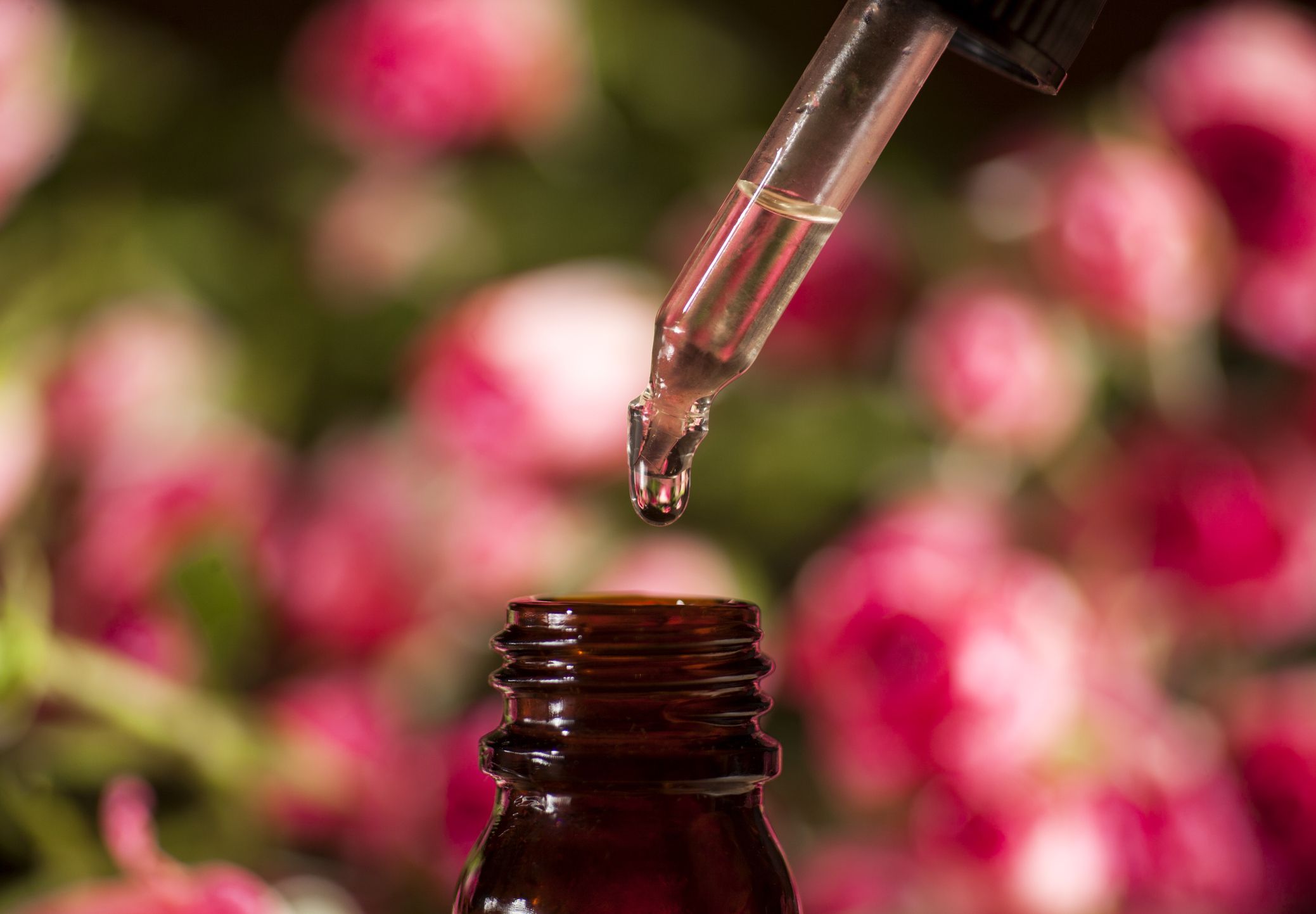 Rose essential oil is a favorite