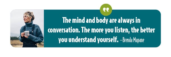 The Mind-Body Connection quote.
