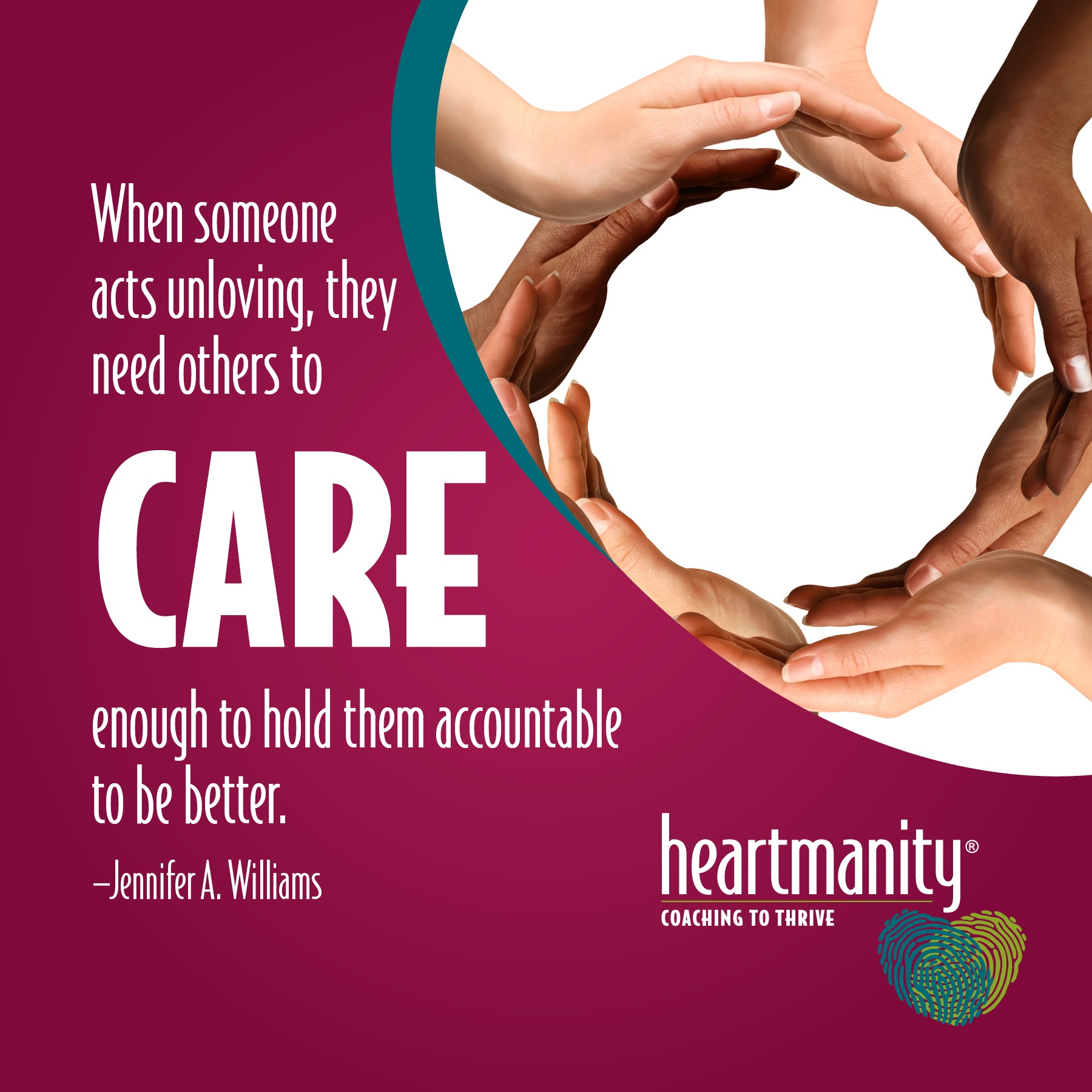 Caring is holding people accountable to be their best self