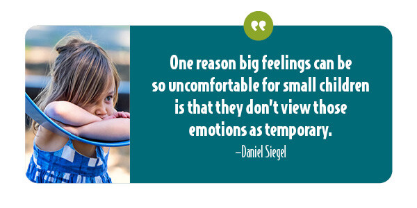 Why big emotions are uncomfortable for small children.