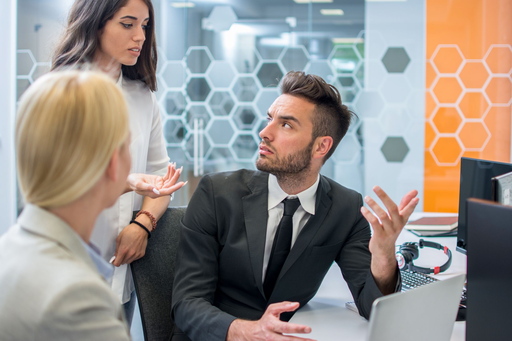 Worried businessman needing empathy not judgment