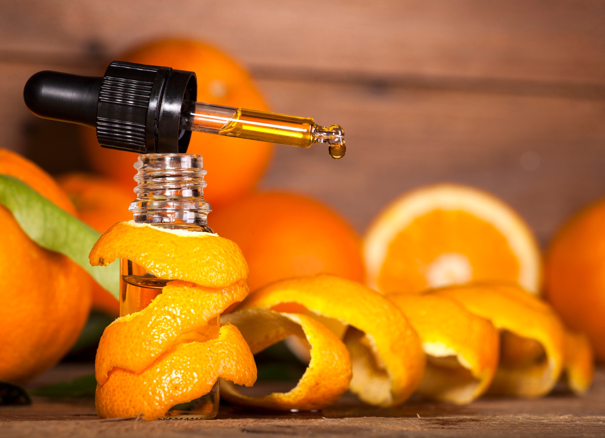Orange essential oil for health